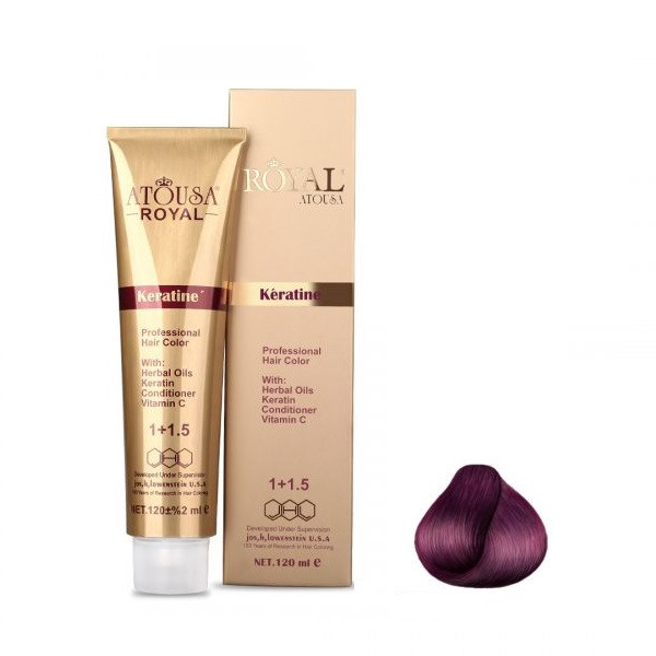 رنگ مو آتوسا رویال شماره 4.99 حجم 120 میلی لیتر رنگ عنابی