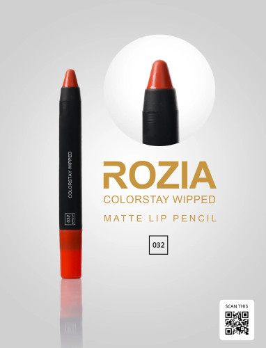 رژ لب مدادی رزیا کد 032 تک و عمده